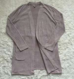 Barefoot Dreams Cardigan CozyChic Lite® Santa Monica Cardi Long Open Front M thumbnail 1