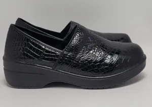 Sugar Foot Slip On Mules And Clog Patent Leather Black Size 6.5 thumbnail 1