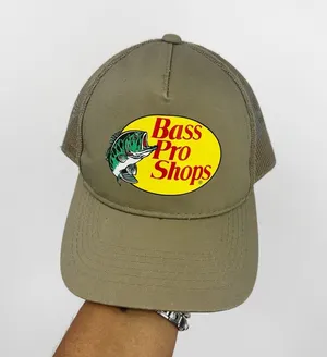 Vintage Y2K Bass Pro Shops Dad Hat OS Early 2000s Fishing Outdoors thumbnail 1