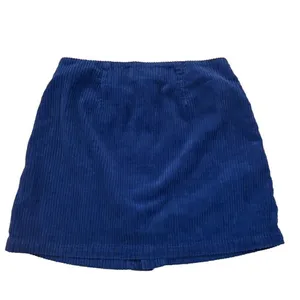 Pacsun Womens Blue Corduroy Button-Up Mini Skirt Size 25 thumbnail 3