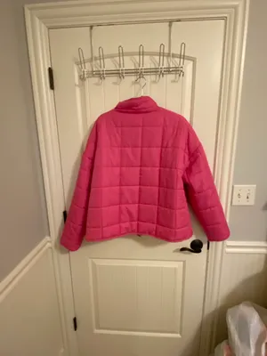 Quilted hot pink jacket Size XL thumbnail 3