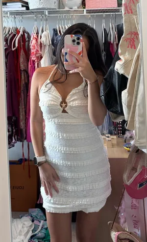White mini dress thumbnail 1