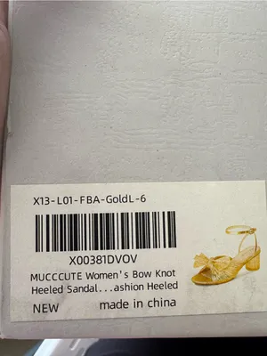 MUCCCUTE Women's Bow Knot Sandals Ankle Buckle Strap Chunky Heeled Size 6 thumbnail 2
