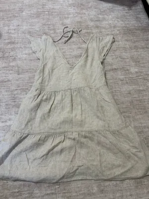 Abercrombie & Fitch babydoll linen dress size xxs thumbnail 2