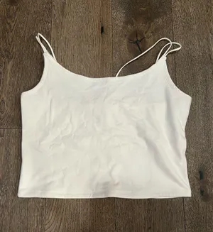 Abercrombie and fitch strappy racerback crop tank top thumbnail 1