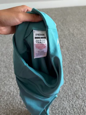 Gymshark Teal High-Waist Cropped Leggings thumbnail 3