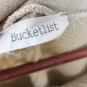 Bucketlist Button Down Shirt Womens Medium Tan Waffle Knit‎ Utility Shacket thumbnail 6