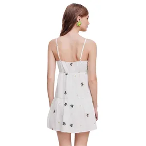 Modcloth NWT Cider Floral Embroidered Mini Dress Medium thumbnail 3