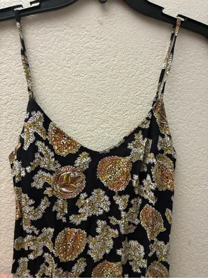 Reformation Floral Paisley Midi Dress High Side Slit Boho Slip Dress 0 thumbnail 5