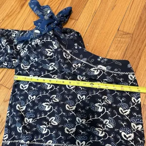 Ulla Johnson Asima One Shoulder‎ Blue Floral Bow Blouse Size 0 thumbnail 5