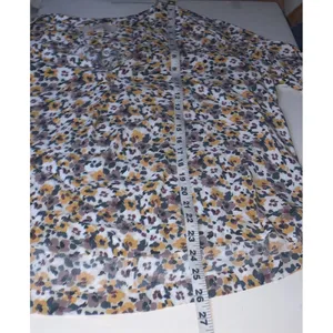 LOFT Floral Print V-Neck Blouse thumbnail 6