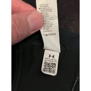 Under Armour Sports Bra Womens Small Black Print Racerback Padded Stretch thumbnail 10