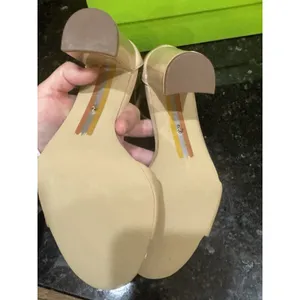 Sam Edelman Robyn Sandal Heel Women's Size 7 Wide Beige Blush Leather thumbnail 6