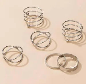 Boutique Cross Decor /fashion ring 6Pcs thumbnail 3
