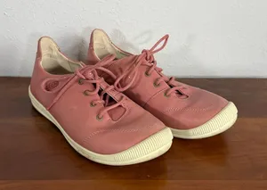 Keen Lorelai II Brick Dust Pink Leather Lace Up Sneakers Womens 5 Casual thumbnail 1