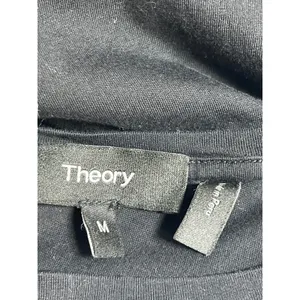 Theory Women's Black Classic Crew Neck Short Sleeve Basic Tee T-Shirt Top Size M thumbnail 3