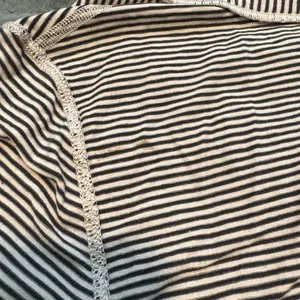 Lululemon Striped V Neck Tee Pima Cotton Black Cream Short Sleeve thumbnail 9