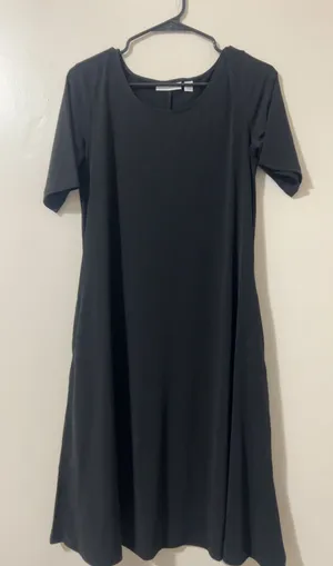Susan Graver Women's Black A-Line Dress Small thumbnail 1