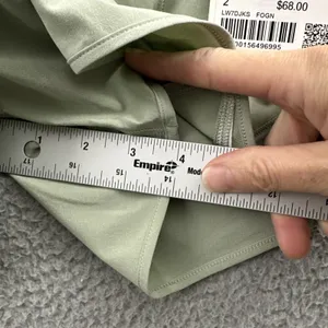 NWT‎ Lululemon Hotty Hot High Rise Shorts 4" Fog Green Lined Athletic Women's 2 thumbnail 8