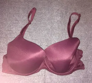 VS Pink wear everywhere burgundy lightly lined bra thumbnail 1