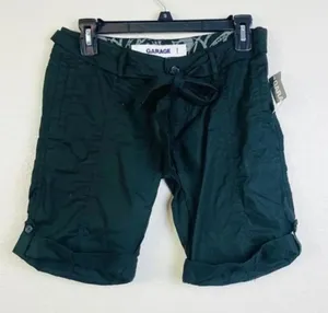 GARAGE Black‎ Cargo Bermuda Shorts NWT Size 1 thumbnail 1
