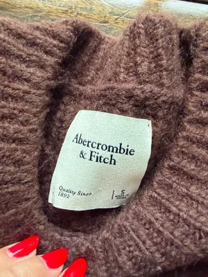 Abercrombie Brown Crewneck Wool Sweater thumbnail 5