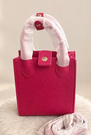 New Magenta Pink Mini Tote Crossbody Bag thumbnail 1