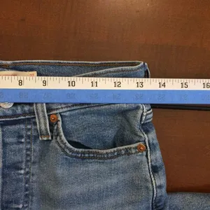 Levi’s Wedgie Straight Jeans 27 button fly raw hem thumbnail 2