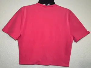 Lululemon Wundermost Ultra-Soft Nulu Crewneck Cropped T-Shirt Glaze Pink XS thumbnail 4