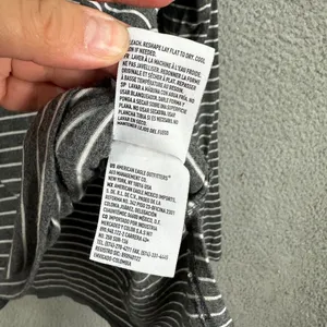 american eagle top womens small gray striped soft & sexy boxy oversized‎ boho thumbnail 6
