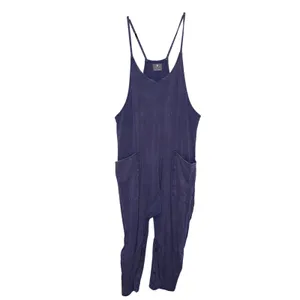 Free People Movement Hot Shot Jumpsuit Women XL Purple Fair Acid Wash Harem thumbnail 3