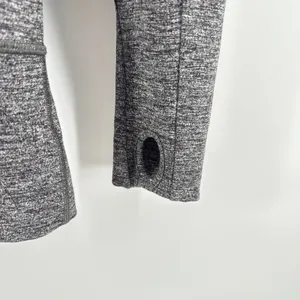 Lululemon Stride Jacket‎ II With Hood Thumbhole Zip Up Gray Activewear SZ 4 thumbnail 2