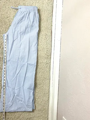 Daisy Street Women's Light Blue Striped Wide-Leg Trousers thumbnail 8