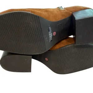 Blondo Waterproof Suede Ankle Boots Women 7.5 Brown Block Heel Minimalist Boho‎ thumbnail 9