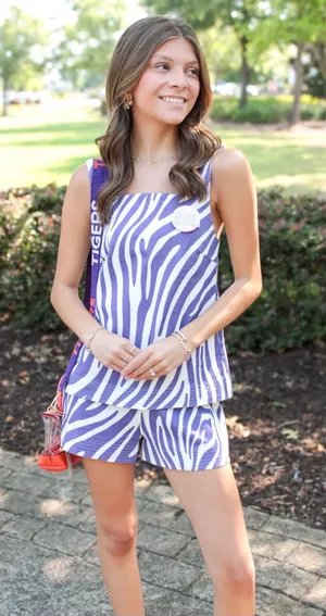 Tiger Print Set Purple thumbnail 1