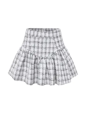 Kendall + Kylie NWT Generation K Black & white tweed skirt thumbnail 2