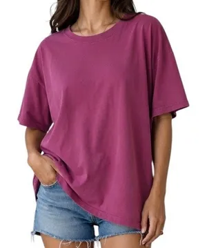 Vintage Cheetah‎ Pink Oversized Tee XL Faded Grunge Minimalist T Shirt Cotton thumbnail 1