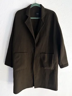 Rails Everest Coat Olive Wool Blend Oversized Large thumbnail 3