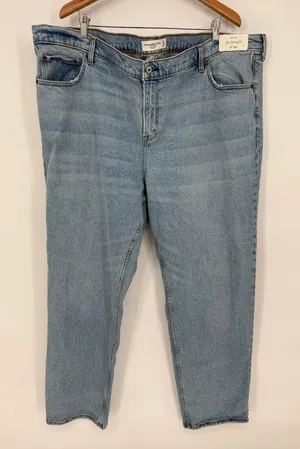Abercrombie & Fitch The Straight Mid‎ Rise Jean Women's Size 37 thumbnail 1