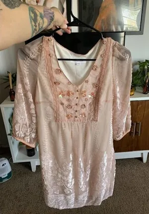 Short‎ pink season wind dress size medium thumbnail 1