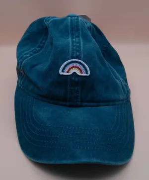 Time and‎ Tru Womens Blue Rainbow Embroidered Baseball Cap Hat NWT TT203645 OS thumbnail 1
