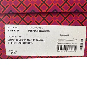 Tory Burch Capri Beaded Ankle Wrap Sandals Size‎ 10.5 thumbnail 8