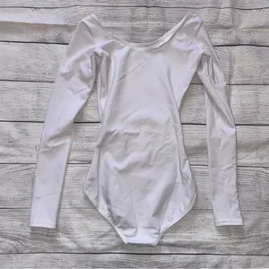 Capezio White Long Sleeve Leotard thumbnail 3