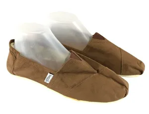 Bucco Womens Espadrille Flats Faux Suede Slip On Brown Size 10 thumbnail 1