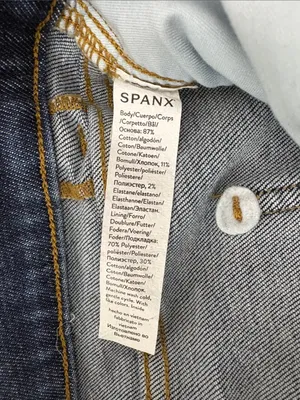 Spanx Everywhere Patch Pocket Flare Leg Jeans Women Size Large Tall #20850T thumbnail 5