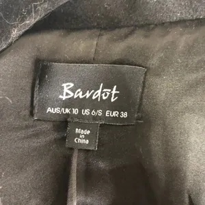 Bardot Womens Black Double-Breasted Blazer Jacket W/ Gold Buttons Size S thumbnail 3