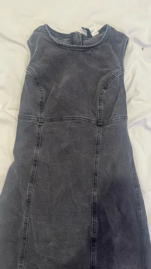 Black Jean dress thumbnail 2