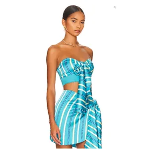 Atoir‎ Tied Up Crop Top in Bahama Stripe Size Small thumbnail 6