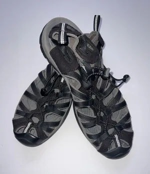 SOLD Keen Women’s Gray and Black Closed-Toe Hiking Water Sandals thumbnail 1