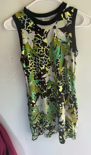 black sleeveless shirt Nike tank dress thumbnail 1